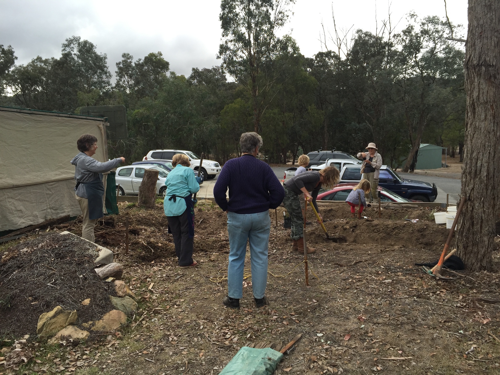 04 - April 2015 - The first plants go in.